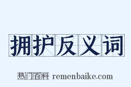 拥护反义词是什么意思的图片